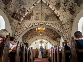 Br&ouml;llopsfotograf sk&aring;ne, br&ouml;llop ceremoni p&aring; h&auml;llestads kyrka